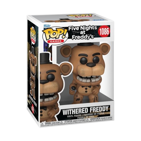 Funko POP! FNAF Five Nights At Freddy’s Withered Freddy Fazbear Figure #1086! - Picture 1 of 8